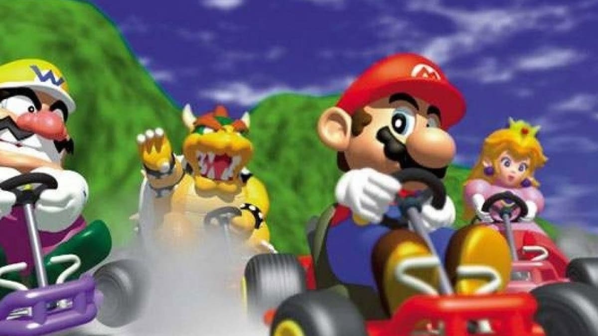 La pantalla de inicio mostraba a Kamek, quien fue sustituido por Donkey Kong