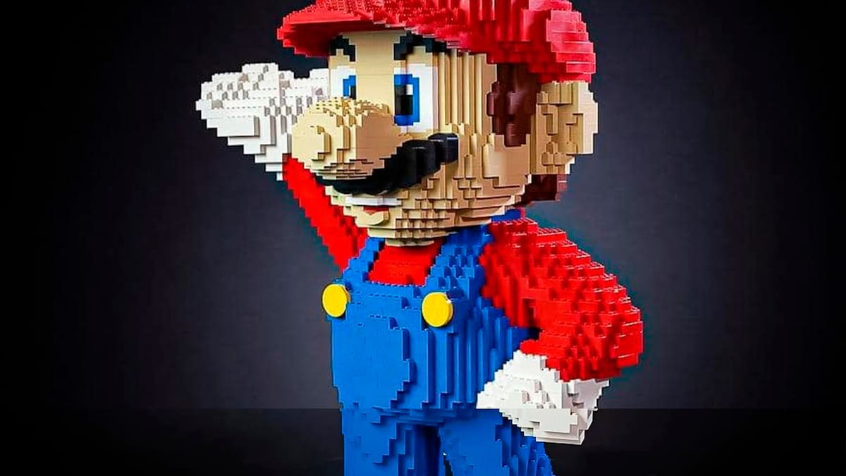 La pieza está hecha con casi 5,000 bloques de LEGO