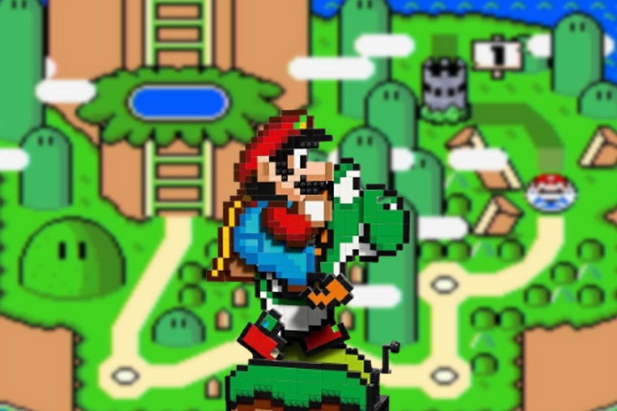 Revelan set de LEGO de Super Mario World con Mario y Yoshi
