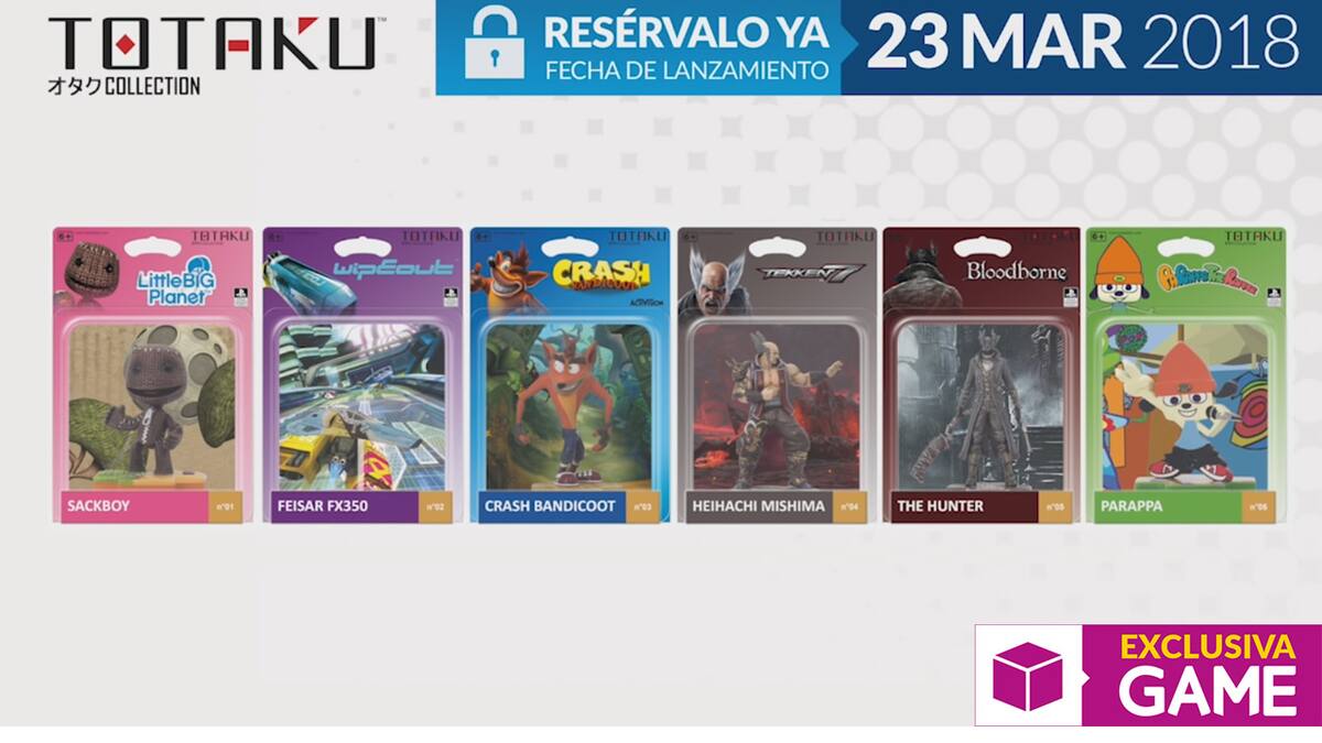 La primera serie tendrá 6 coleccionables de franquicias de PlayStation