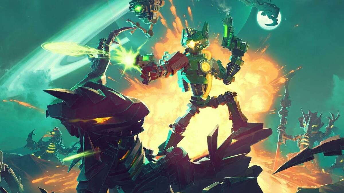 La propuesta está ambientada en un mundo de ciencia ficción lleno de robots