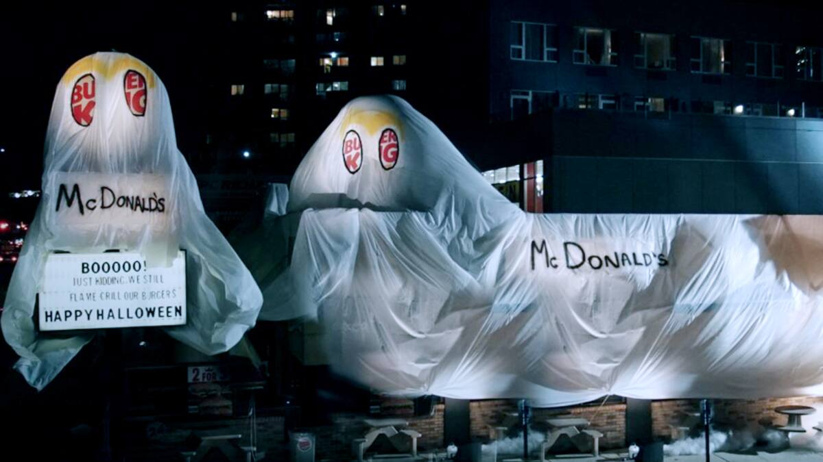 La publicidad de guerrilla se tomó la noche de brujas