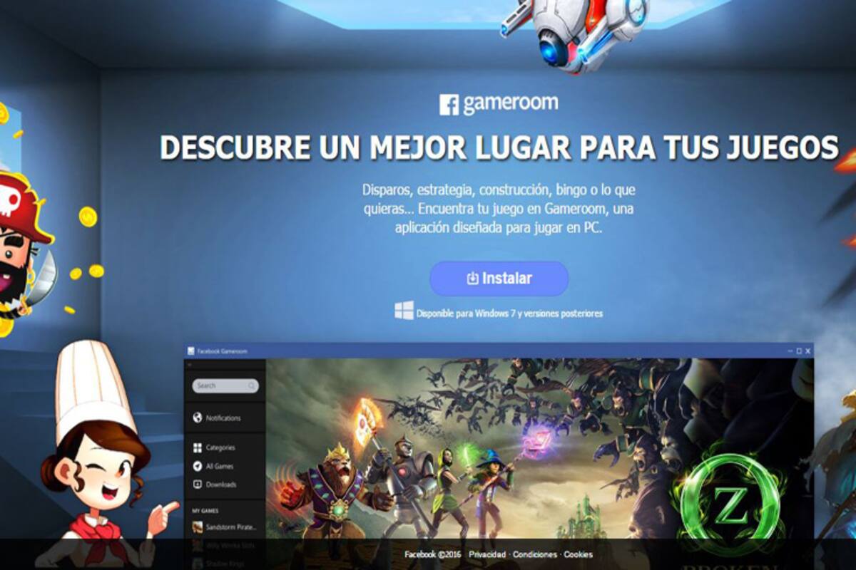Gameroom: La respuesta de Facebook a Steam