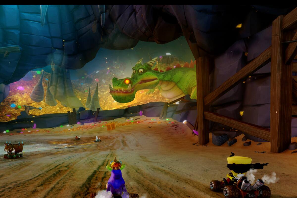 Dragon Mines luce increíble en Crash Team Racing Nitro-Fueled