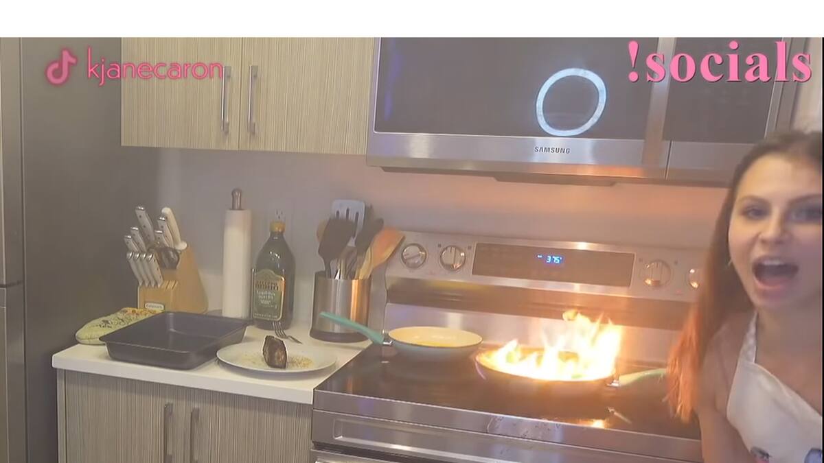 La sesión de cocina de Kjanecaron en Twitch estuvo cerca de convertirse en una tragedia