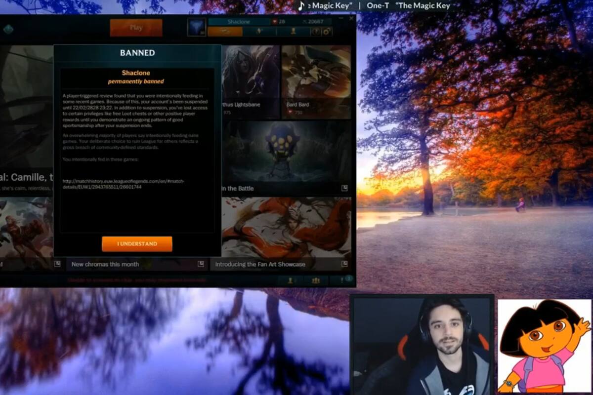 League of Legends Shaclone fue permabaneado en Vivo