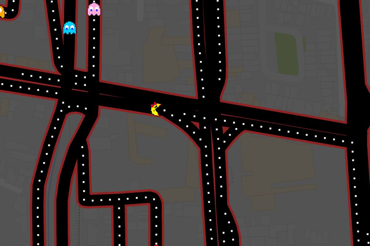 Descubre cómo jugar Ms. Pac-Man en Google Maps