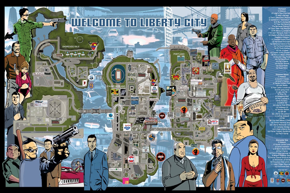 Rockstar libera mapas de GTA para imprimir