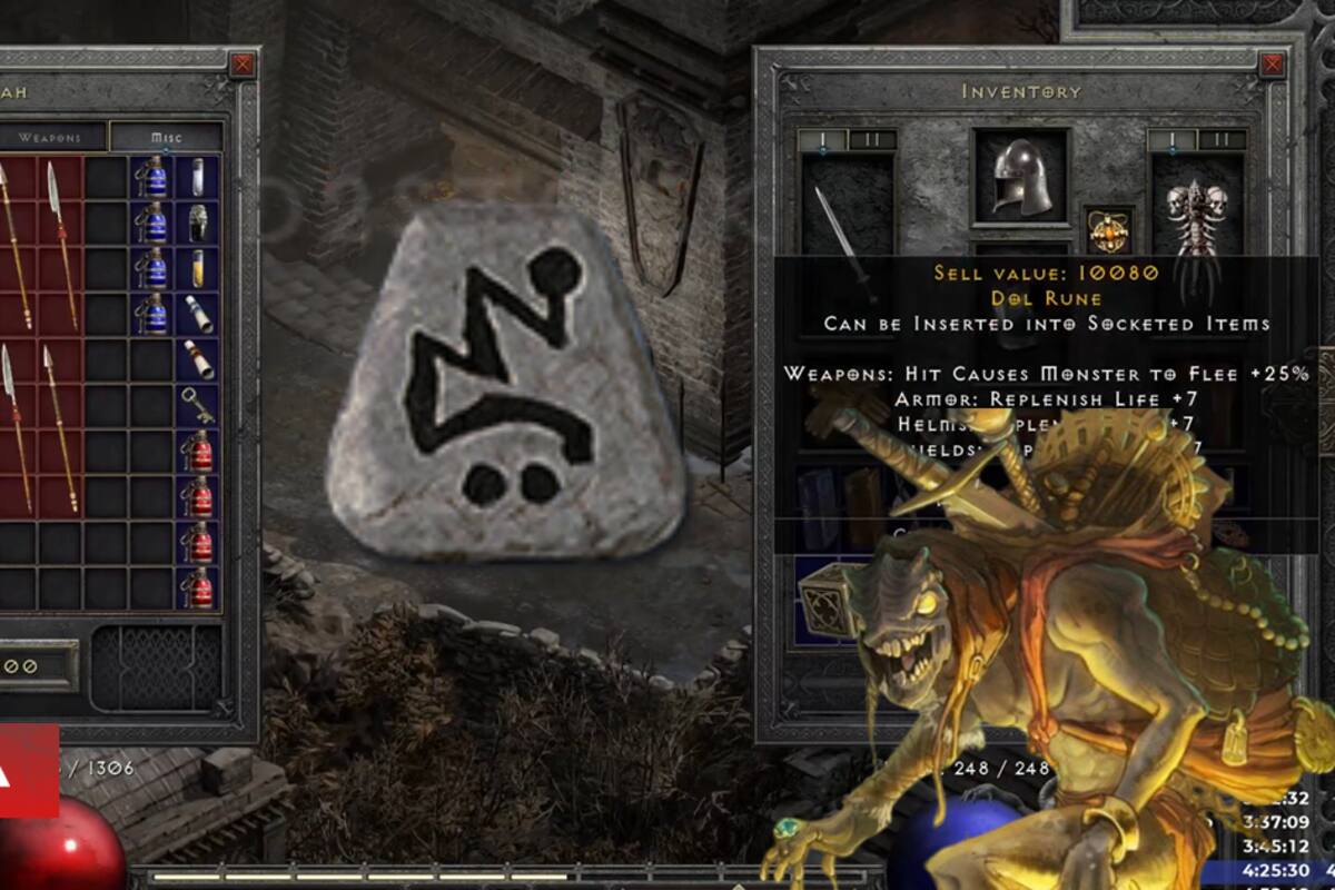 Jugador de Diablo 2 detuvo transmisión en Twitch al obtener uno de los objetos más raro del juego, y lo cambia por 35.000 en oro: probabilidad 1 en 3 millones