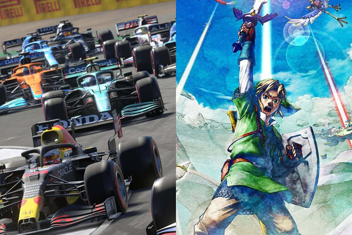 F1 2021 le quita el trono a Zelda: Skyward Sword HD en Reino Unido