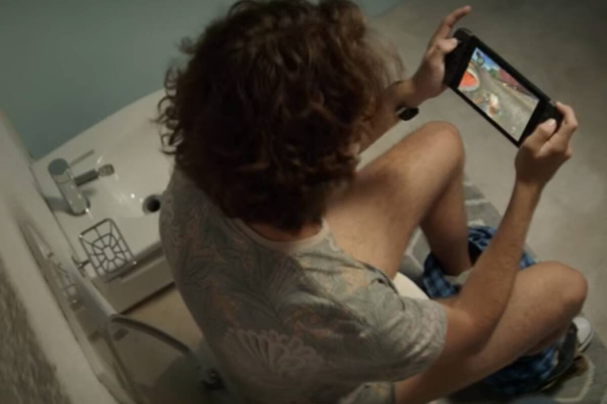 Nintendo quiere que juegues Switch mientras estás en el baño