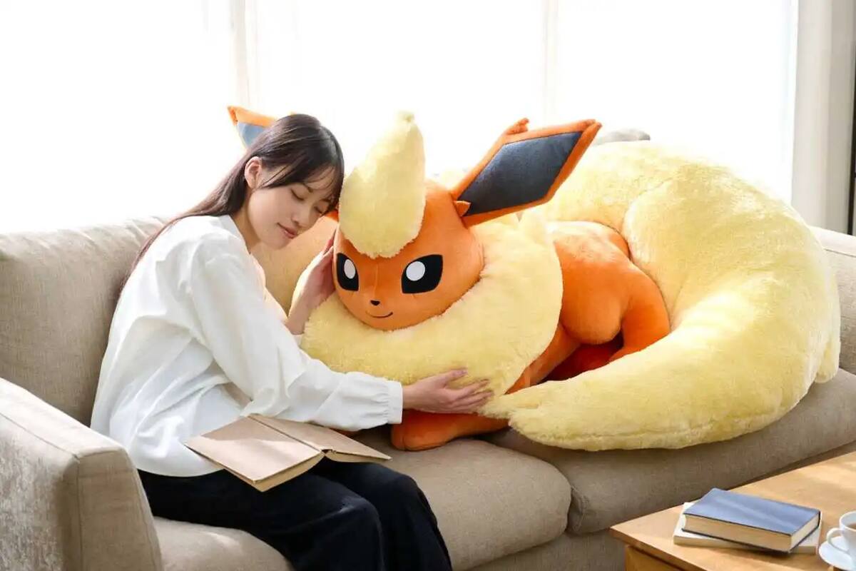 Pokémon: lanzarán peluches de tamaño real de Eevee y sus evoluciones