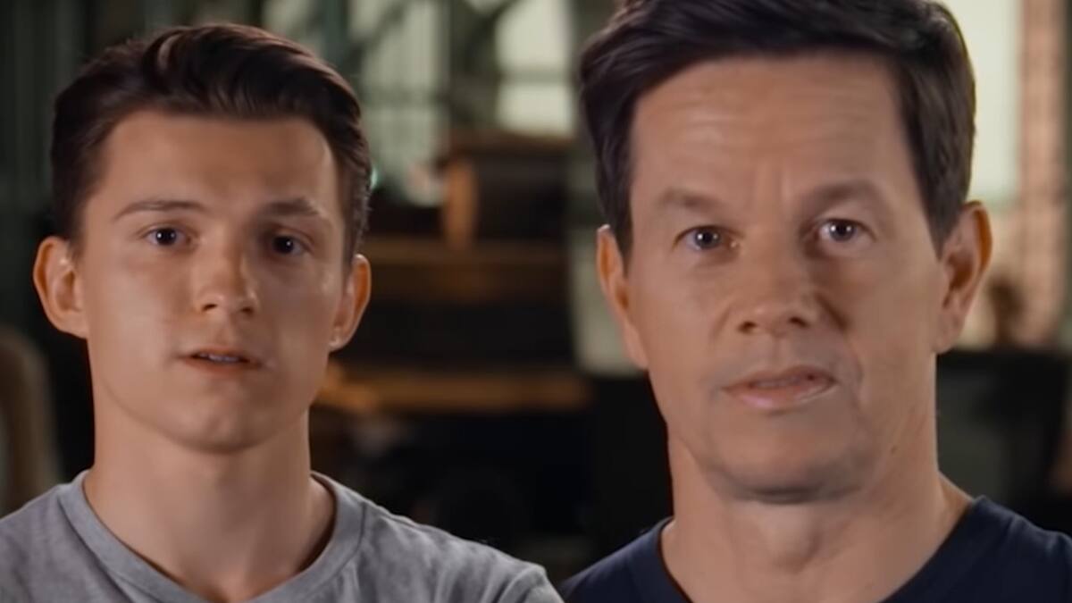 Los actores Tom Holland y Mark Wahlberg dejan ver como se graba la cinta