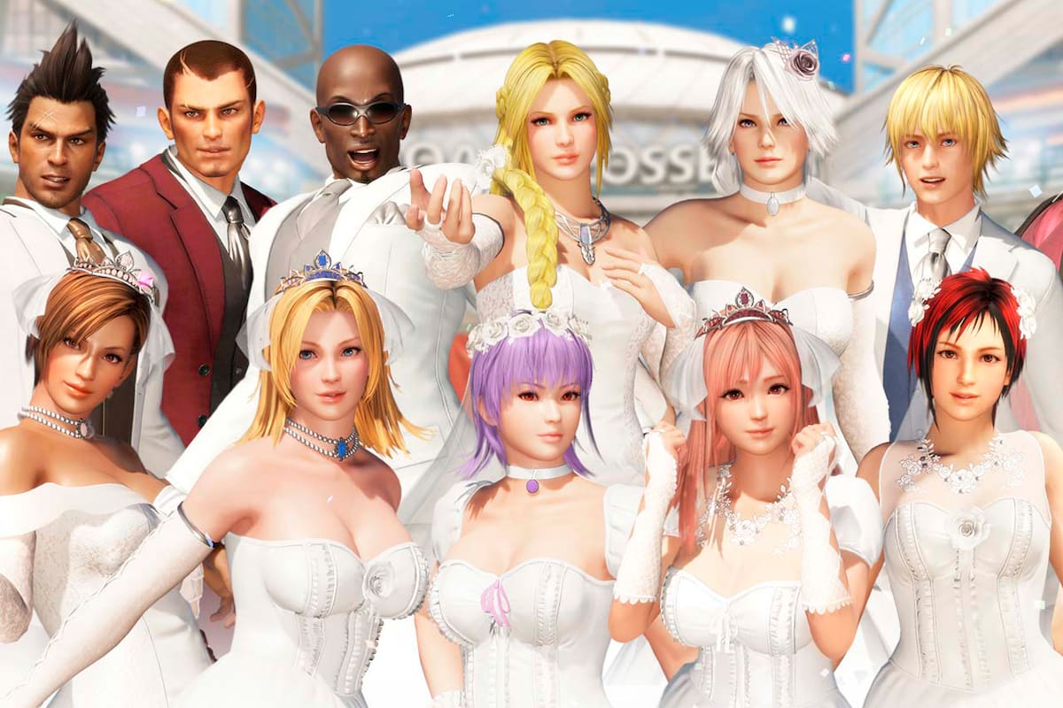 Mira en acción a los peleadores de Dead or Alive 6 con vestidos de boda
