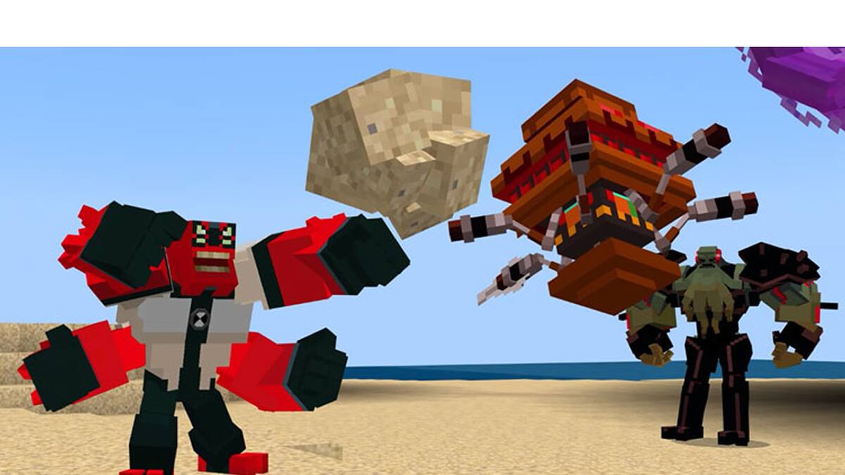 Los icónicos personajes y alienígenas de la serie llegaron al título de Mojang