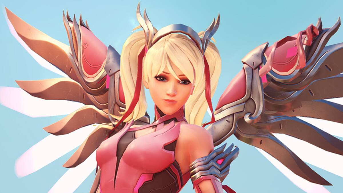 Los recursos se obtuvieron por la venta del skin Mercy Rosa