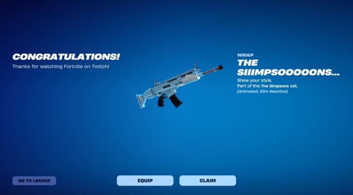 Los Simpsons Fortnite regalo