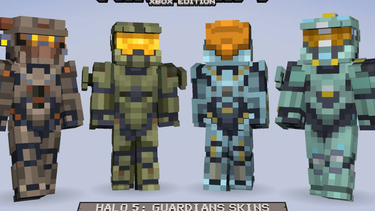 Los skins de Halo llegarán a varias versiones de Minecraft