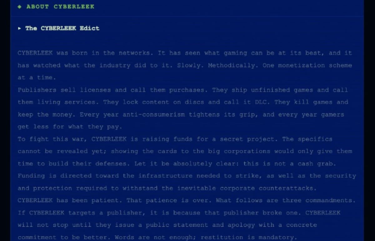 Manifiesto CyberLeek GTA VI