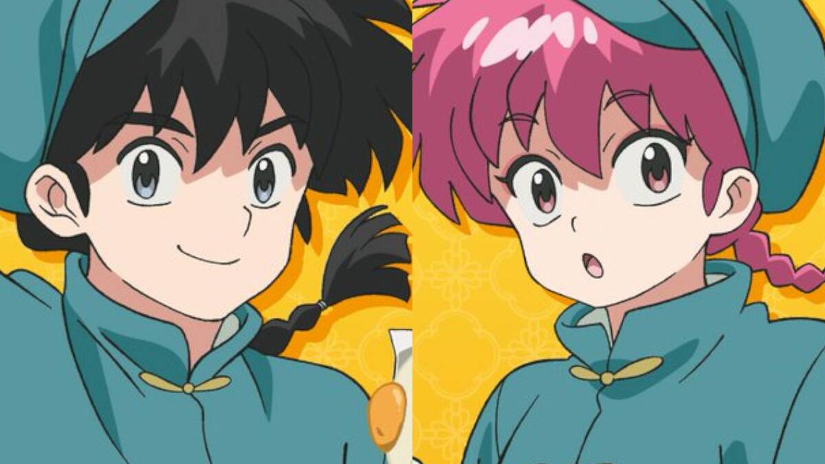 MAPPA acompañó el anuncio con una ilustración de Ranma, Akane y Genma