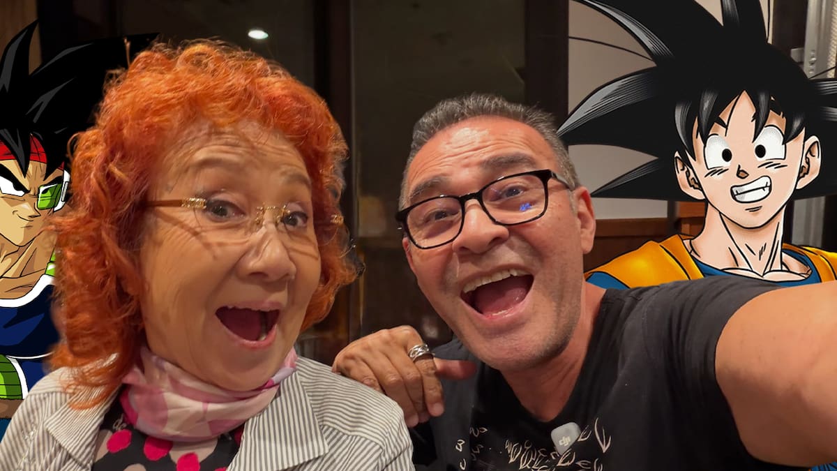 Mario Castañeda y Masako Nozawa Goku