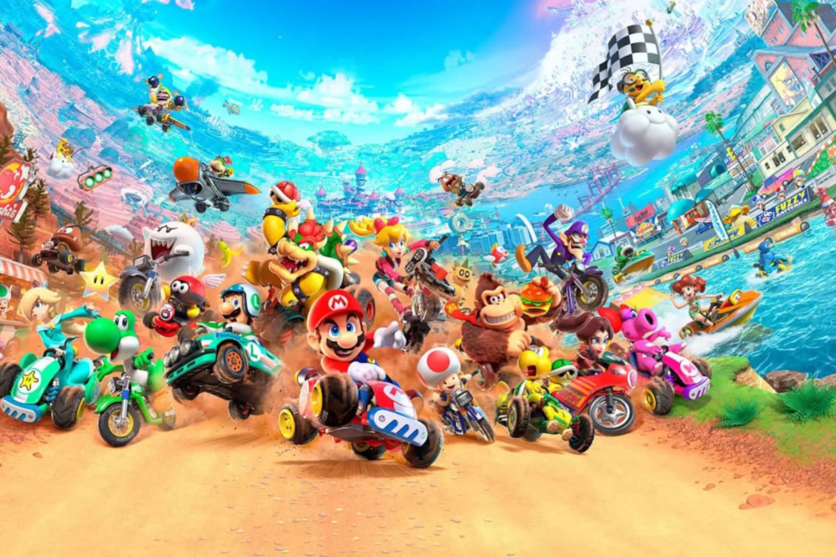 Mario Kart World recibirá hoy una actualización gratuita con circuitos clásicos y nuevas rutas para competir