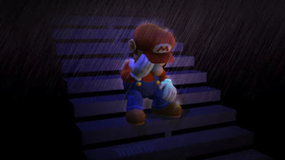 Mario sad