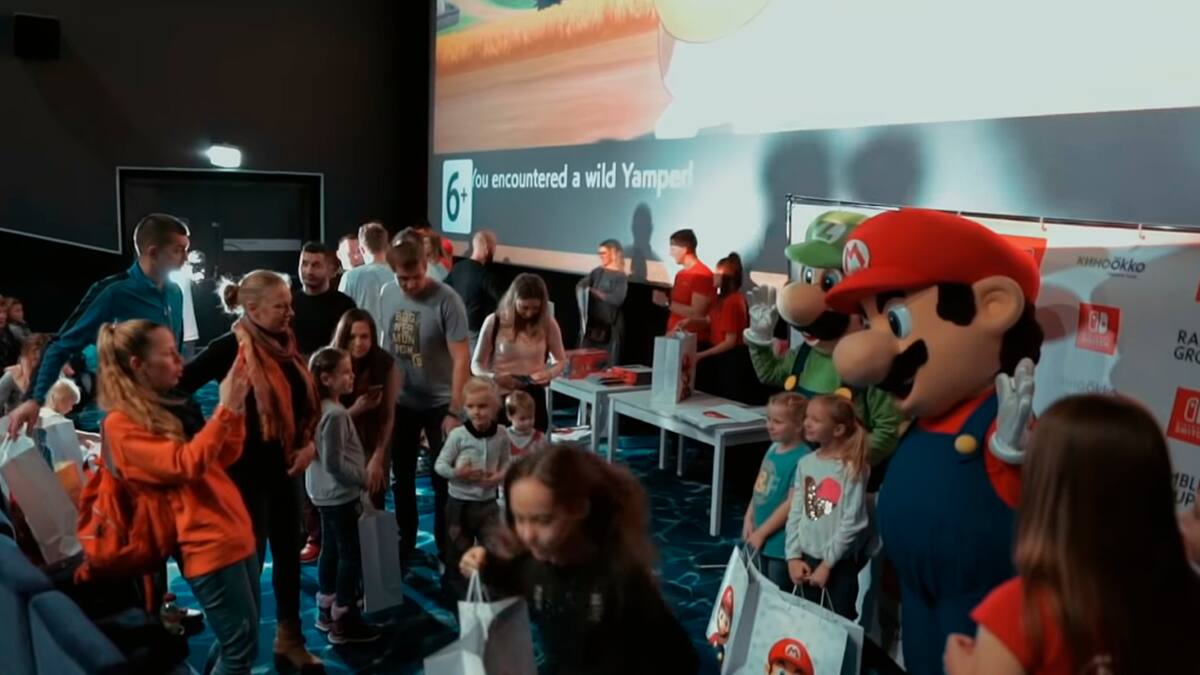 Mario y Luigi formaron parte de una celebración navideña que los asistentes nunca olvidarán