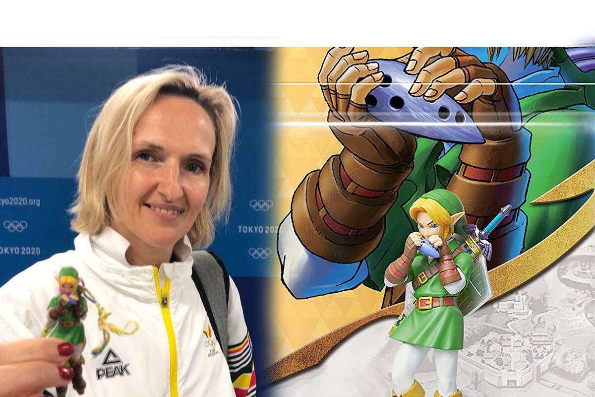 Entrenadora olímpica tiene un amiibo de Link como amuleto de la buena suerte