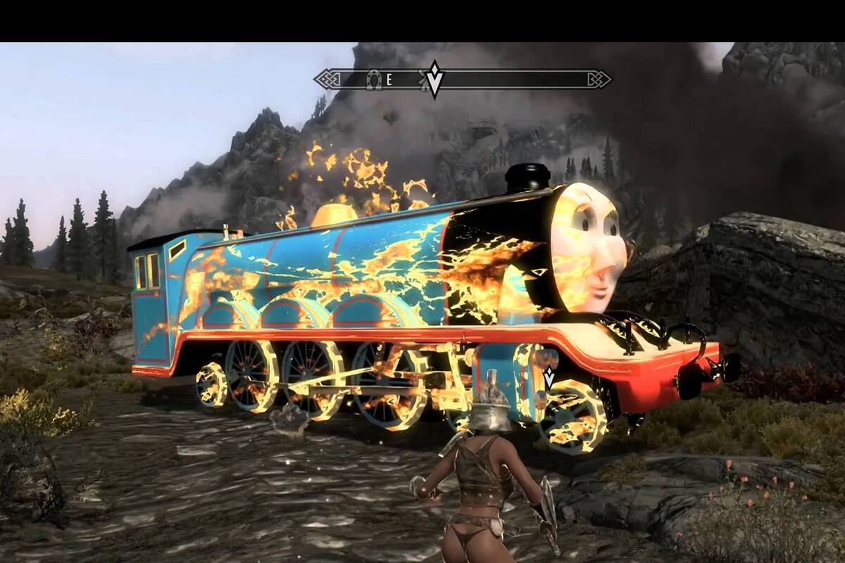 Creador de mod de Thomas, La Locomotora para Skyrim tuvo problemas legales