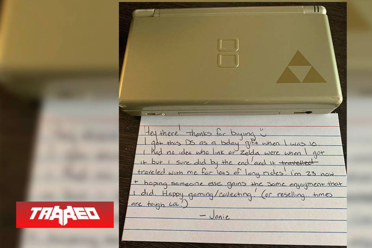 Compró Nintendo DS usada y venía con una adorable nota de su ex-dueña