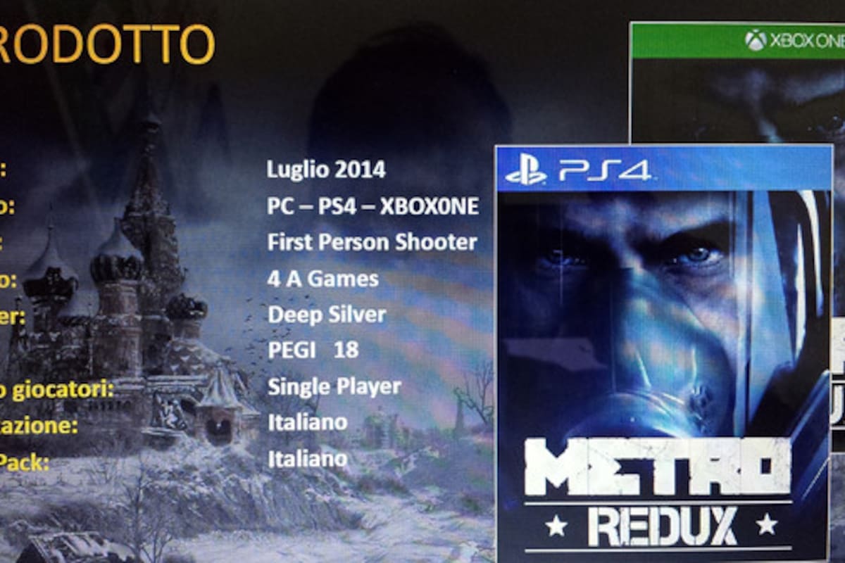 UPDATE: Deep Silver confirma Metro Redux
