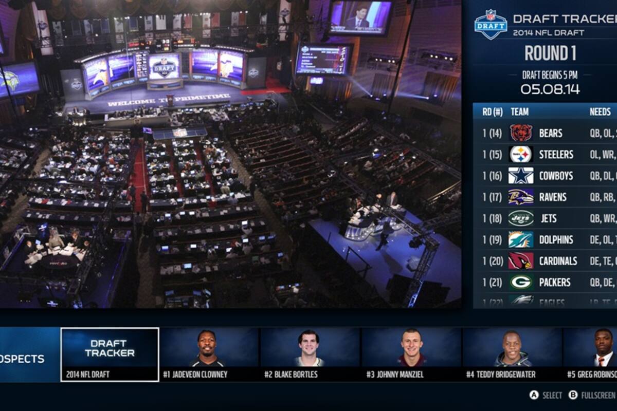 Draft de la NFL será transmitido vía Xbox