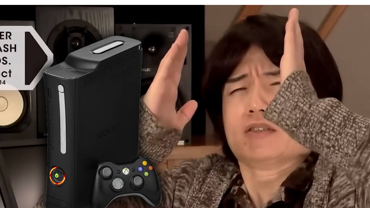 Microsoft le regaló un ejemplar de la consola y una placa personalizada a Masahiro Sakurai