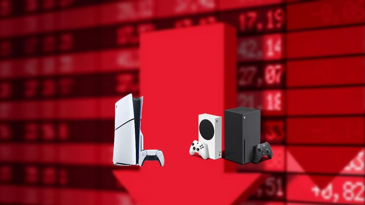 Microsoft's console dropped 54%, while Sony's fell 45%.