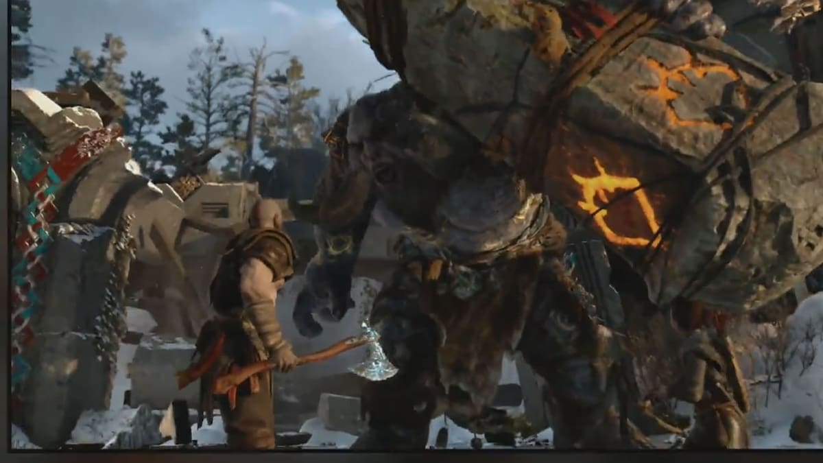 Mira a Kratos en el mundo de los dioses nórdicos