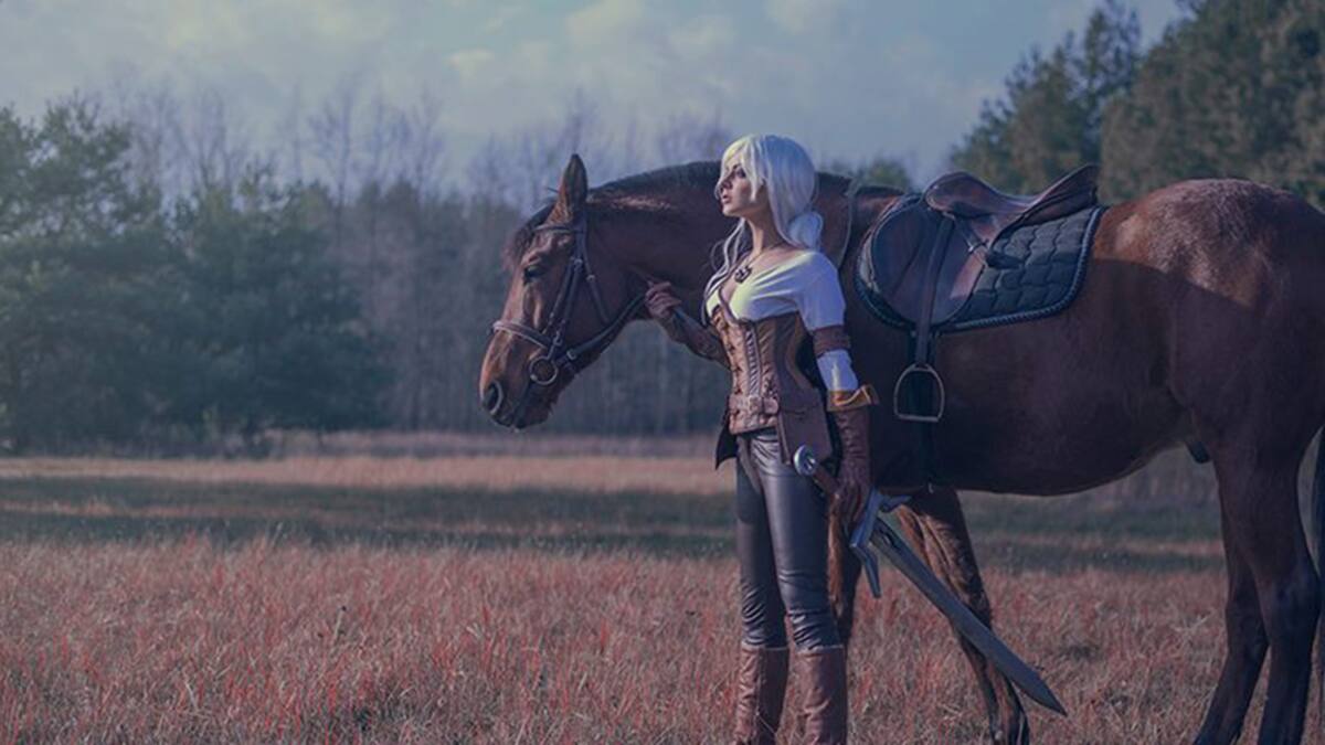 Modelo polaca viste como el personaje de The Witcher: Wild Hunt