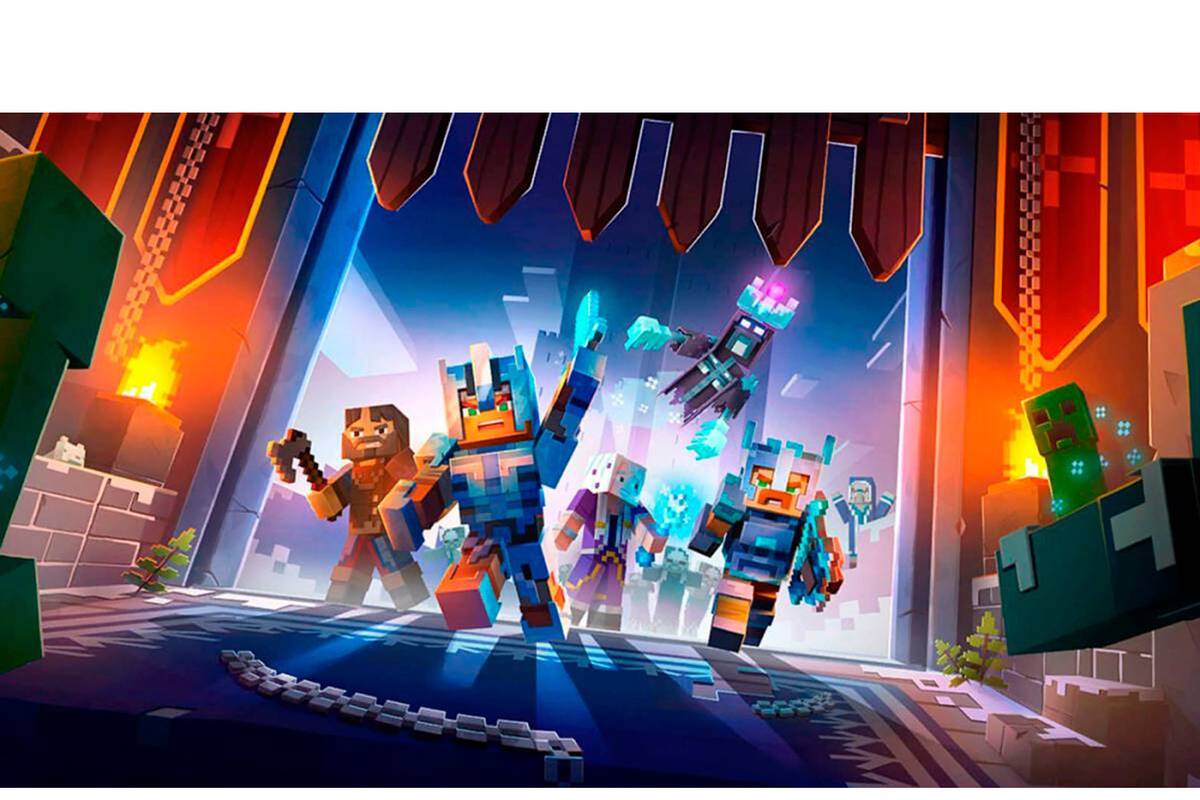 Minecraft Dungeons tendrá un increíble arcade para 4 jugadores