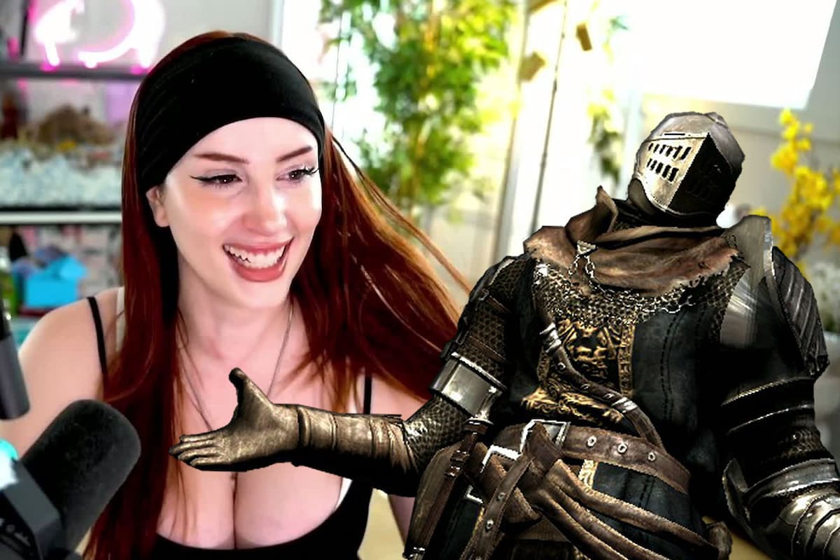 Una popular streamer usó sus pies como pantalla para jugar Dark Souls 3 y Twitch la baneó al instante