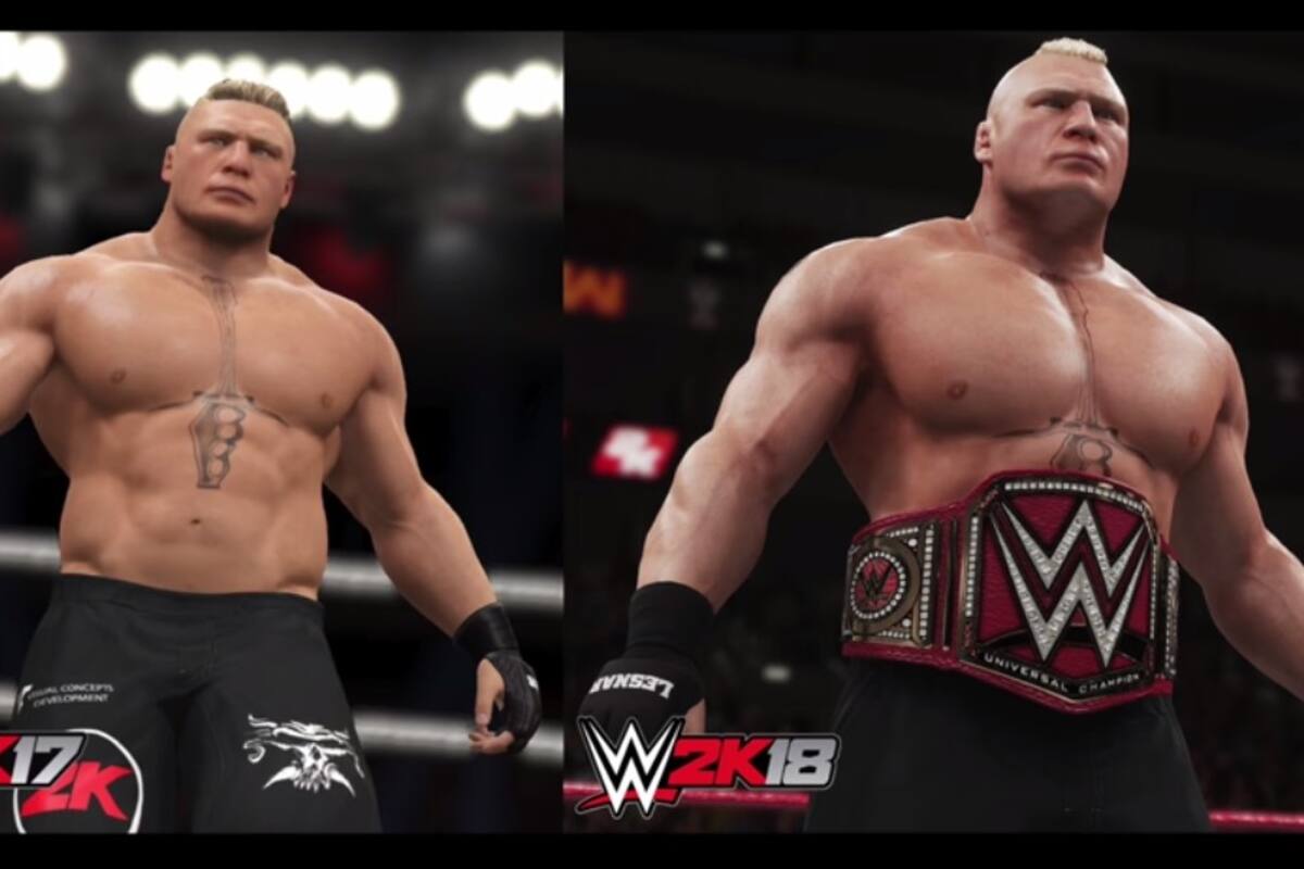 Así es como luce en acción WWE 2K18 y su nueva iluminación