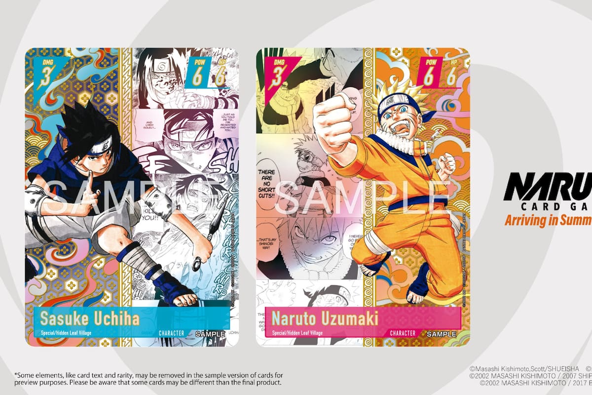 El TCG de Naruto revela el diseño de sus cartas en un video especial