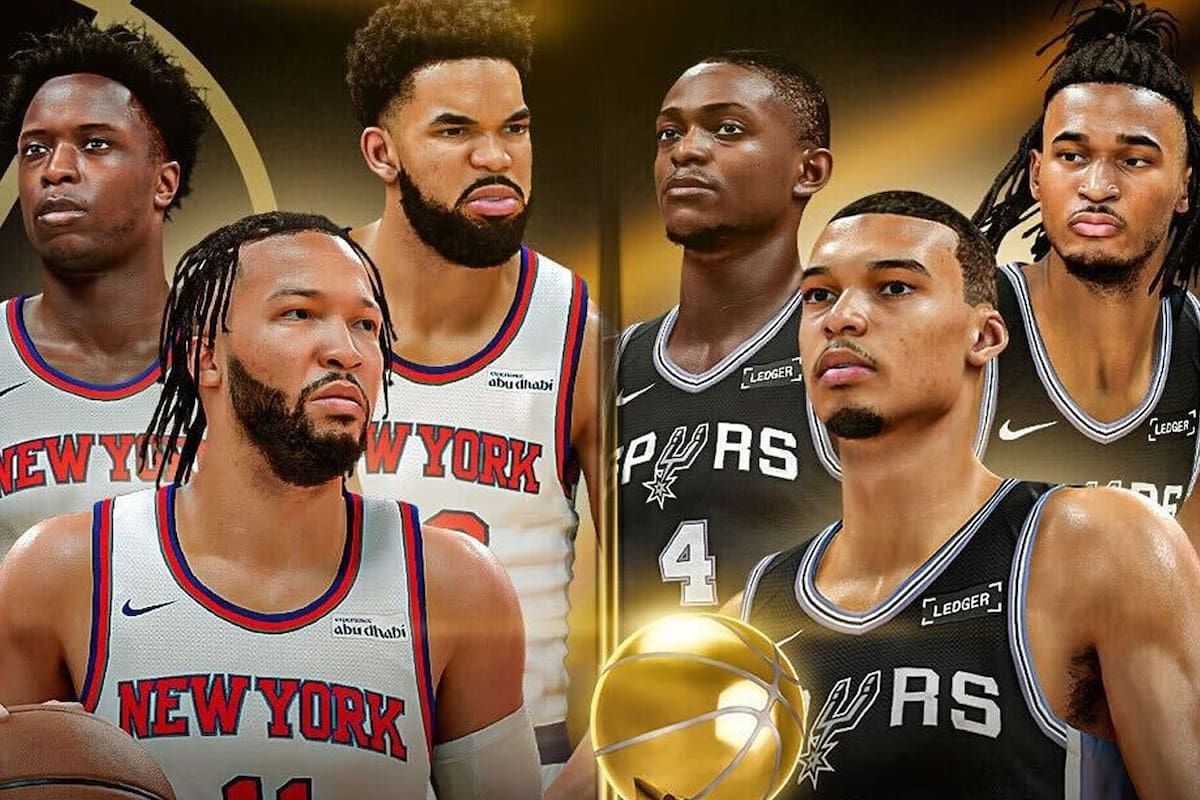 Hoy inician las Finales de la NBA y NBA 2K26 predice al ganador. ¿Spurs o Knicks?