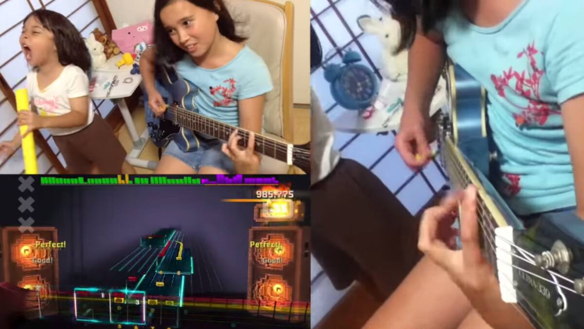 Niña de 10 años rockea al ritmo de Slayer