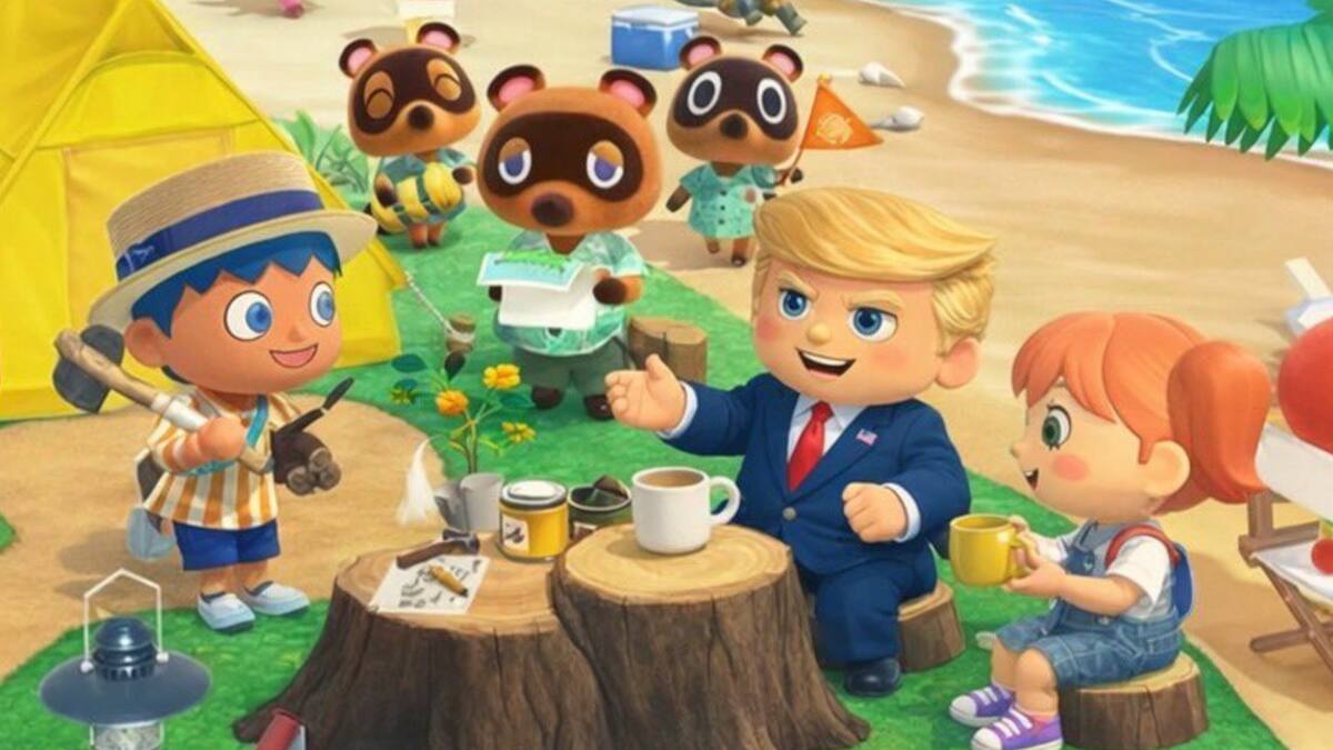 Nintendo Donald Trump Casa Blanca inteligencia artificial Animal Crossing New Horizons