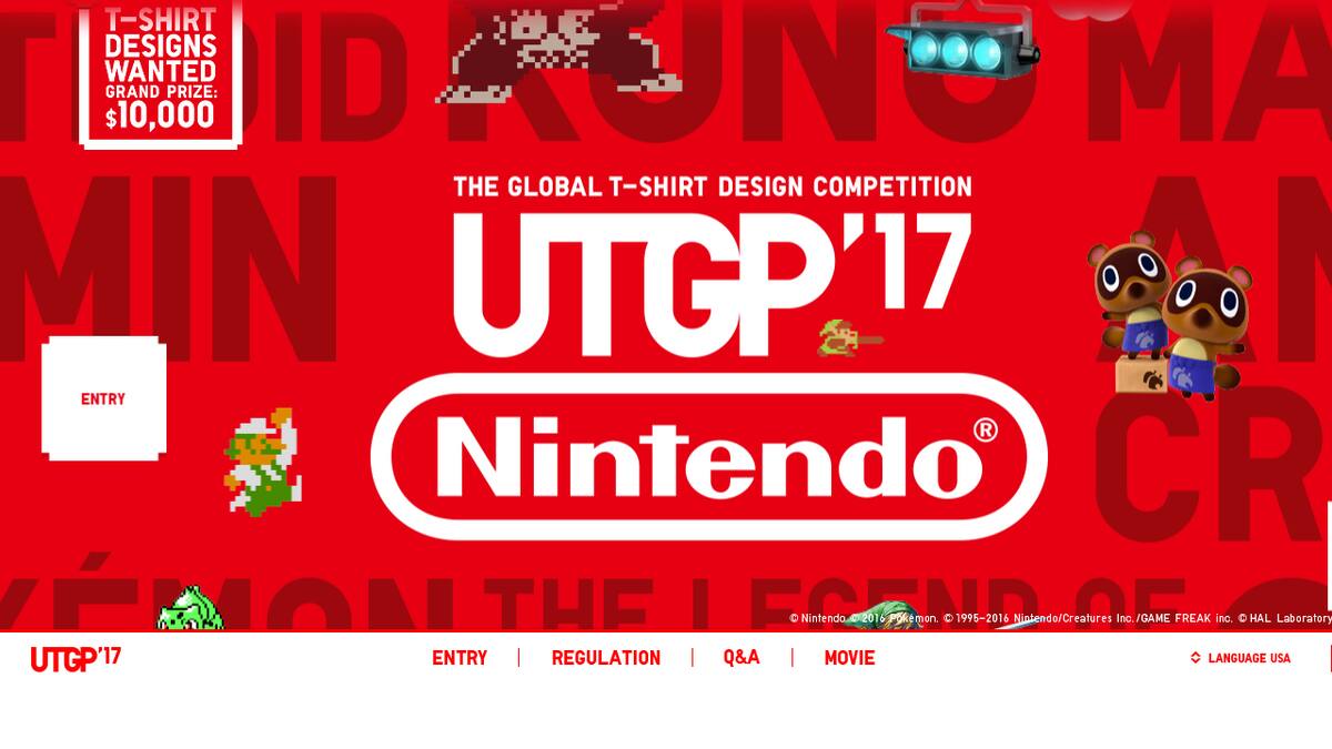 Nintendo forma parte del UNIQLO T-shirt Grand Prix 2017