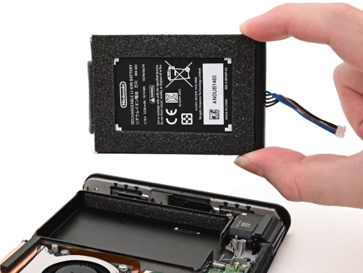 Nintendo Switch 2 batería extraíble