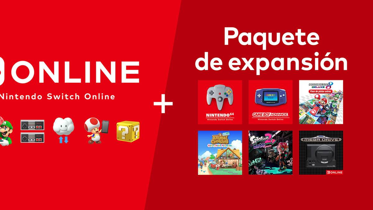 Nintendo Switch Online más Expansion Pack