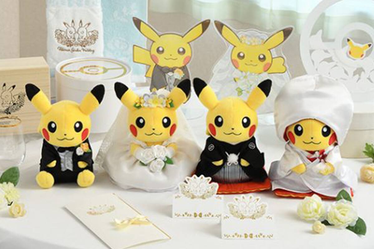 Pokémon: en Japón venderán peluches de Pikachu vestidos de novio y novia para tu boda