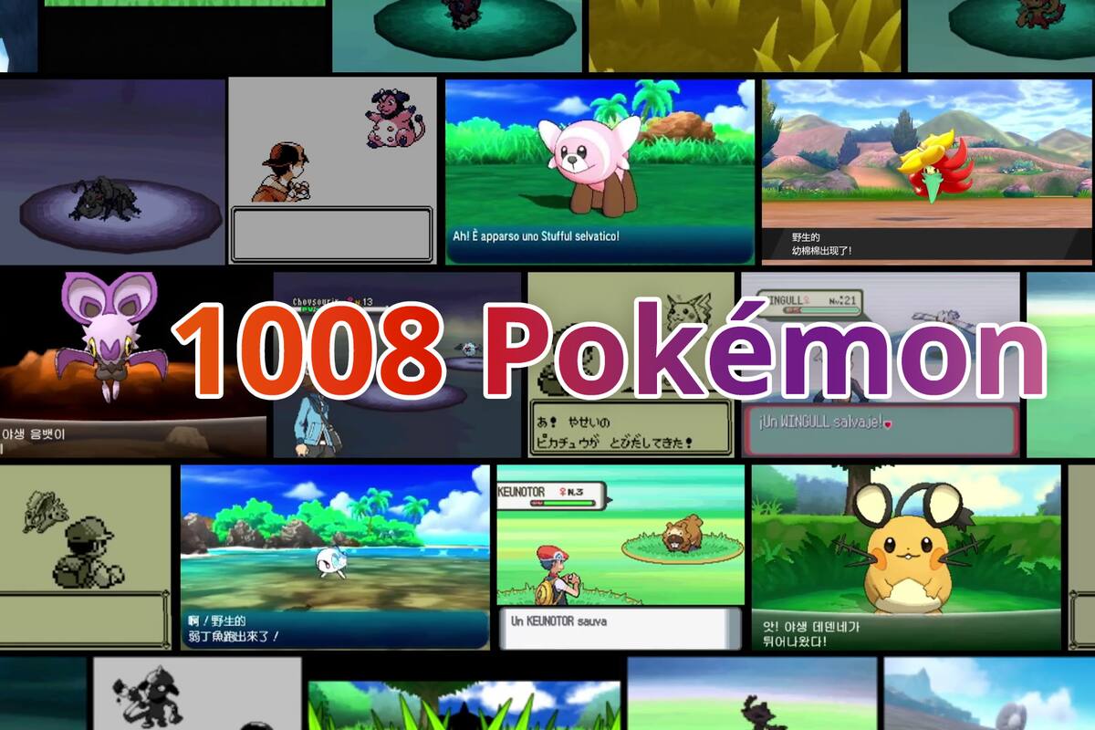 Pokémon celebrates 26 years of its original games releases and more than 1000 Pokémon discovered