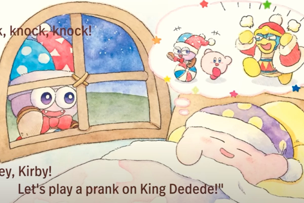 Nintendo shares a video with Kirby bedtime stories